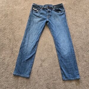 Diesel BUSTER-X A00863 Men's Slim Tapered Jeans W32 L32 Blue Denim Mauritius